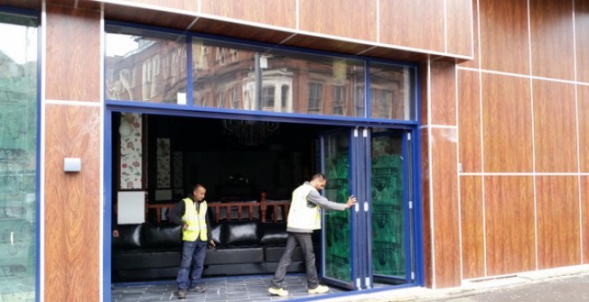 Commercial BiFold Door in Langley